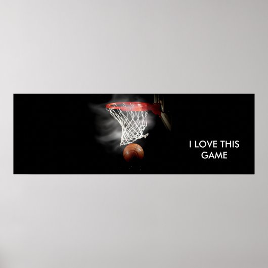 Panoramisch Basketball-Poster Poster (Voorkant)