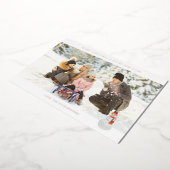 Panoramisch beeld H Foto - Snowman Folie Uitnodiging (Gedraaid)