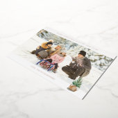 Panoramisch beeld H Foto - Winterstructuur Folie Uitnodiging (Gedraaid)