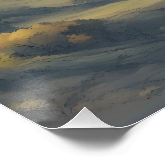 Panoramisch berglandschap perfect poster (Hoek)