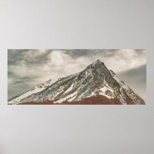 Panoramisch besneeuwd Andes bergen landschap, Ushu Poster