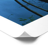 Panoramisch bos en rivierlandschap poster (Hoek)