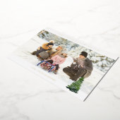 Panoramisch Chic H Foto - kerstboom Folie Uitnodiging (Gedraaid)