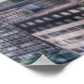 Panoramisch Cityscape van Mexico City Poster (Hoek)