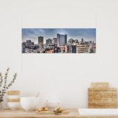 Panoramisch Cityscape van Mexico City Poster (Keuken)