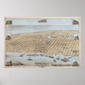 Panoramisch Galveston Poster (Voorkant)