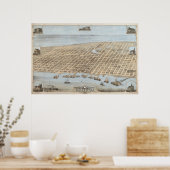 Panoramisch Galveston Poster (Keuken)