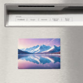 Panoramisch Landschap Bergen Lake Natuur rustig Magneet (Insitu (Vaatwasser))