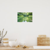 Panoramisch Landschap Bos Lake Natuur Rustig Poster (Keuken)