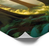 Panoramisch Landschap Bos Natuur Rustig landschap Poster (Hoek)