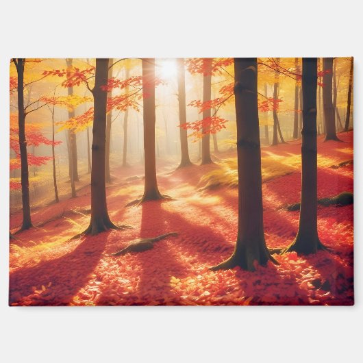 Panoramisch landschap Herfstbos Natuur rustig Magneet (Voorkant)