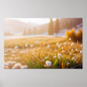 Panoramisch Landschap Meadow Natuur Rustig landsch Poster (Voorkant)