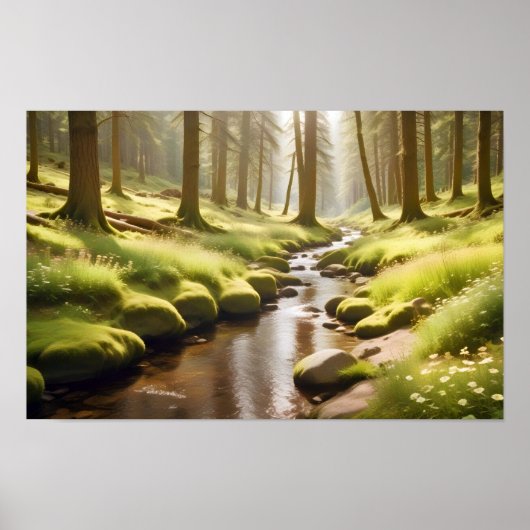Panoramisch landschap Panoramisch River Natuur For Poster (Voorkant)