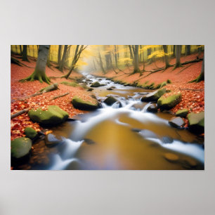 Panoramisch landschap Panoramische Natuur Tranqui Poster