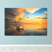 Panoramisch — Landschapsschilderdruk Canvas Afdruk (Insitu (Houten vloer))