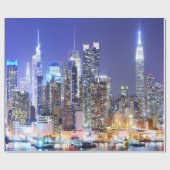 Panoramisch Manhattan Cadeaupapier (Vlak)