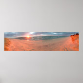 Panoramisch meer Michigan Sunset Poster (Voorkant)