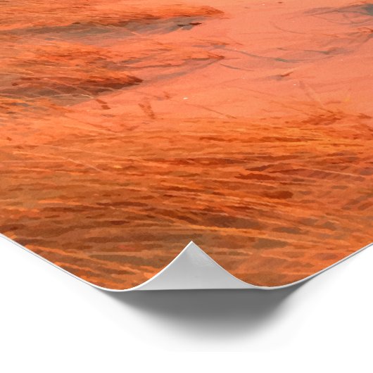 Panoramisch meer Michigan Sunset Poster (Hoek)