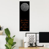 Panoramisch Motivatie Citaat Basketball Poster (Thuiskantoor)