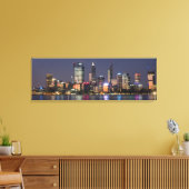 Panoramisch Perth City Skyline Canvas (Insitu (Woonkamer))