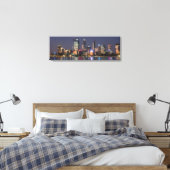 Panoramisch Perth City Skyline Canvas Afdruk (Insitu (Slaapkamer))