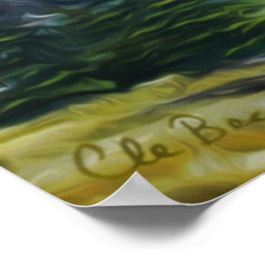 Panoramisch Rocky Mountain Art Poster (Hoek)