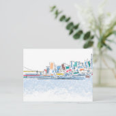 Panoramisch San Franciso, CA Briefkaart (Staand voorkant)