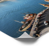 Panoramisch skyline uitzicht van Valletta, Malta Poster (Hoek)