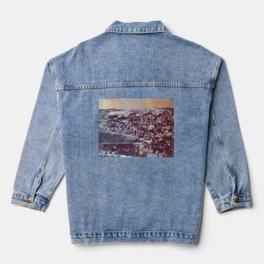 Panoramisch Splendor Jeruzalem Denim Jacket (Achterkant)