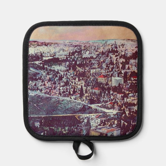 Panoramisch Splendor Jeruzalem Pannenlap (Voorkant)