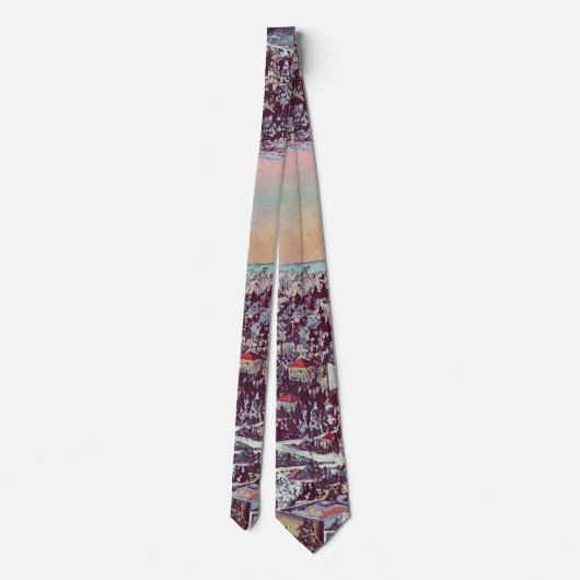 Panoramisch Splendor Jeruzalem Stropdas (Achterkant)