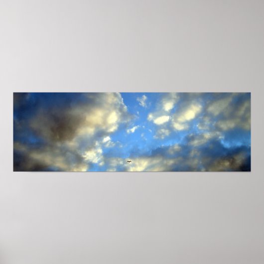 Panoramisch Storm Clouds Print Poster (Voorkant)