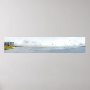 Panoramisch strand Foto II Poster
