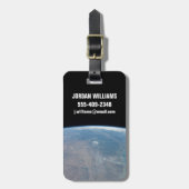 Panoramisch Texas en de Golf van Mexico Bagagelabel (Voorkant verticaal)