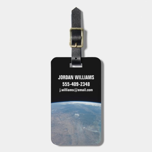 Panoramisch Texas en de Golf van Mexico Bagagelabel (Voorkant verticaal)