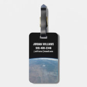 Panoramisch Texas en de Golf van Mexico Bagagelabel (Achterkant verticaal)