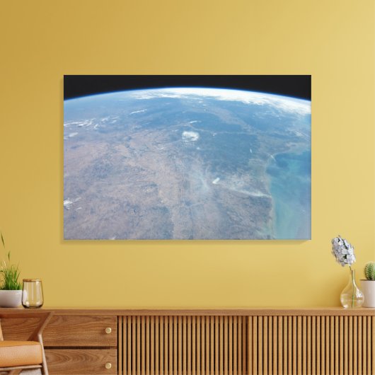 Panoramisch Texas en de Golf van Mexico Canvas Afdruk (Insitu (Woonkamer))