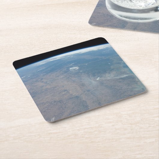 Panoramisch Texas en de Golf van Mexico Kartonnen Onderzetters (Schuin)