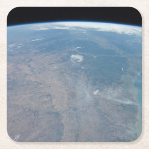 Panoramisch Texas en de Golf van Mexico Kartonnen Onderzetters