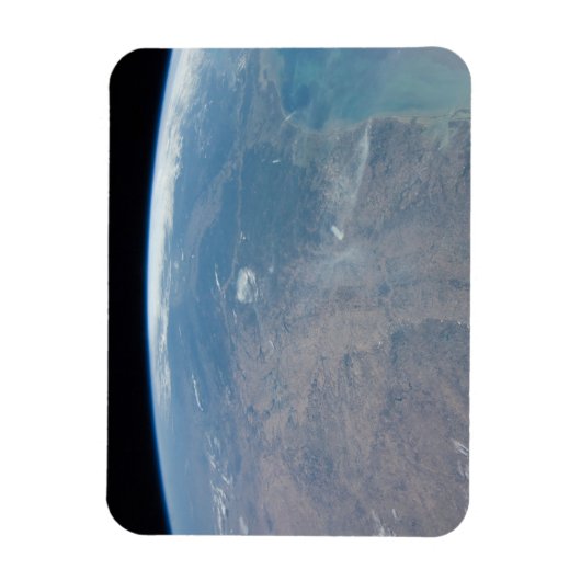 Panoramisch Texas en de Golf van Mexico Magneet (Verticaal)