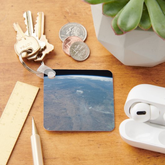 Panoramisch Texas en de Golf van Mexico Sleutelhanger (Bureau)