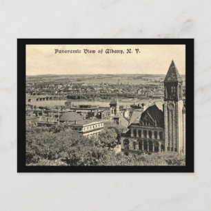 Panoramisch Uitzicht, Albany 1910  Briefkaart