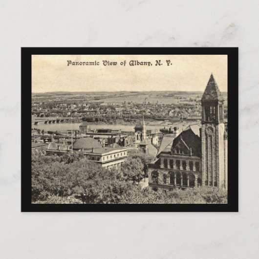 Panoramisch Uitzicht, Albany 1910 Briefkaart (Voorkant)