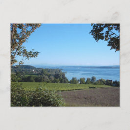 Panoramisch Uitzicht boven meer Briefkaart