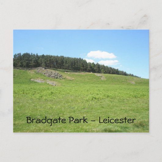 Panoramisch Uitzicht Bradgate Park Briefkaart (Voorkant)