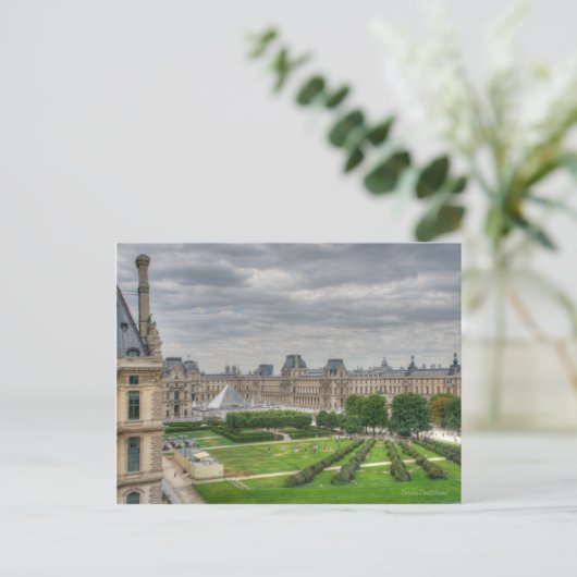 Panoramisch Uitzicht Musee du Louvre Briefkaart (Staand voorkant)