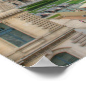 Panoramisch uitzicht Musee du Louvre Poster (Hoek)