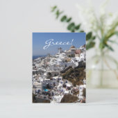 Panoramisch uitzicht Oia, Griekenland Briefkaart (Staand voorkant)