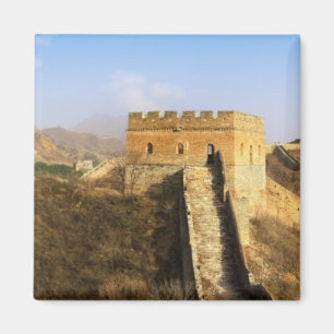 Panoramisch uitzicht op de Grote Muur, China 2 Magneet