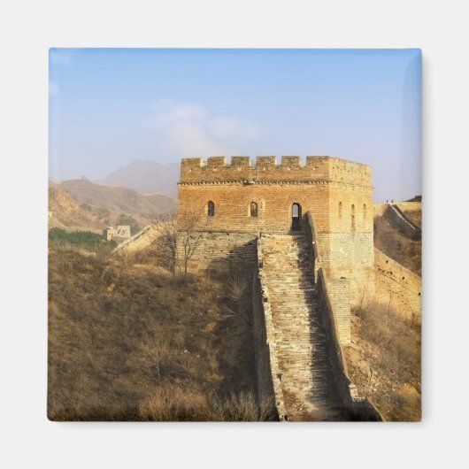 Panoramisch uitzicht op de Grote Muur, China 2 Magneet (Voorkant)